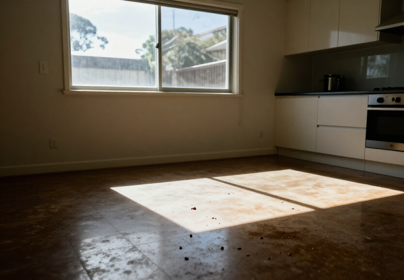 Spider webs and nests in a Tempe garage before treatment